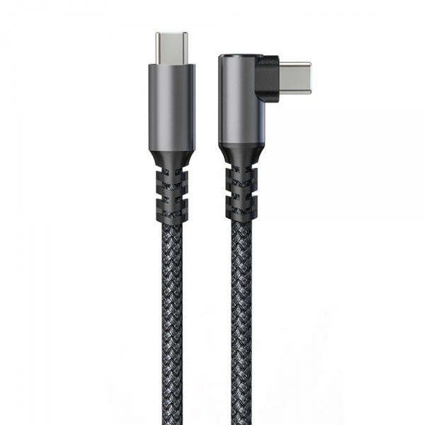 240W PD Fast Charging 5A 90 Degree USB Type C Male To Male Cable For Samsung Tablet Computer USB-C Charger