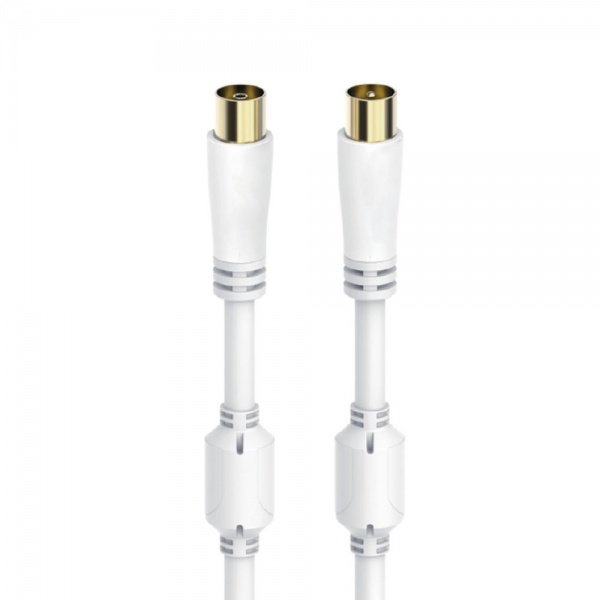 Factory price Manufacture 120dB Coaxial Audio Cable Gold Plated Connectors Coaxial Digital Audio cable with PVC white color