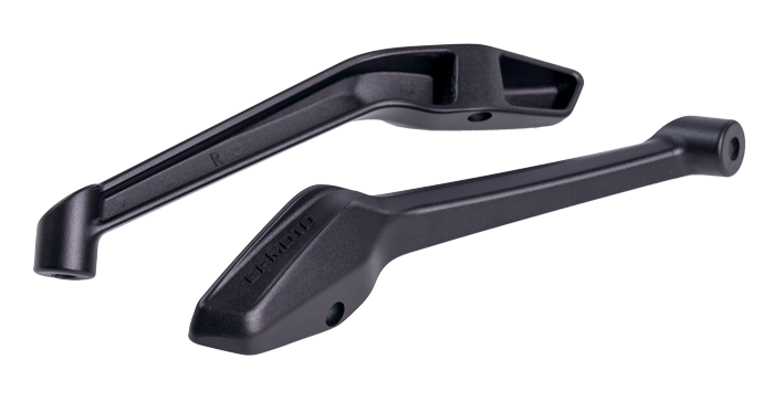 Motorcycle rearview mirror pole