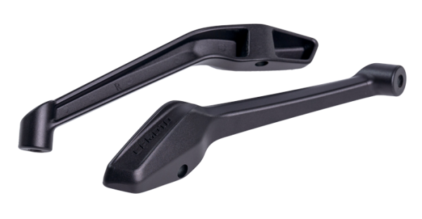 Motorcycle rearview mirror pole