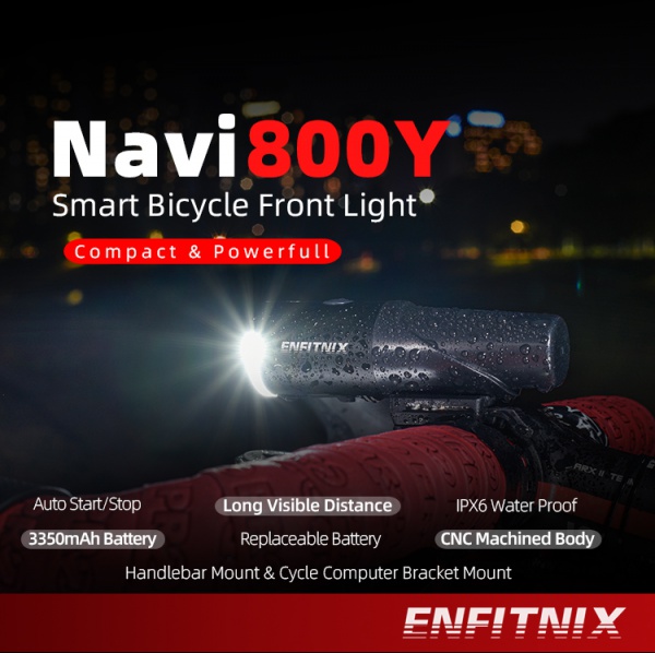 Navi800Y Smart Bicycle Front Light