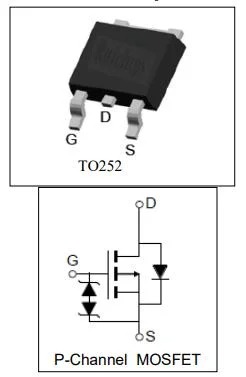 RU40L10L TO-252 -40V -32A  P-Channel Advanced Power MOSFET Semiconductor Diode MOS