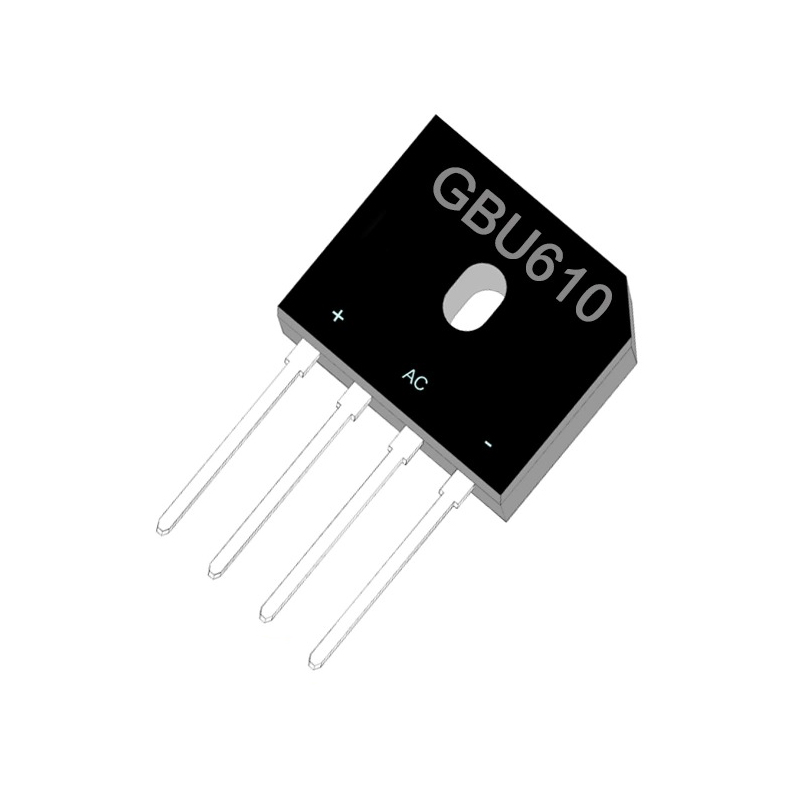 GBU6005~GBU610 GBU Single Phase 6.0Amp Glass passivated Bridge Rectifiers