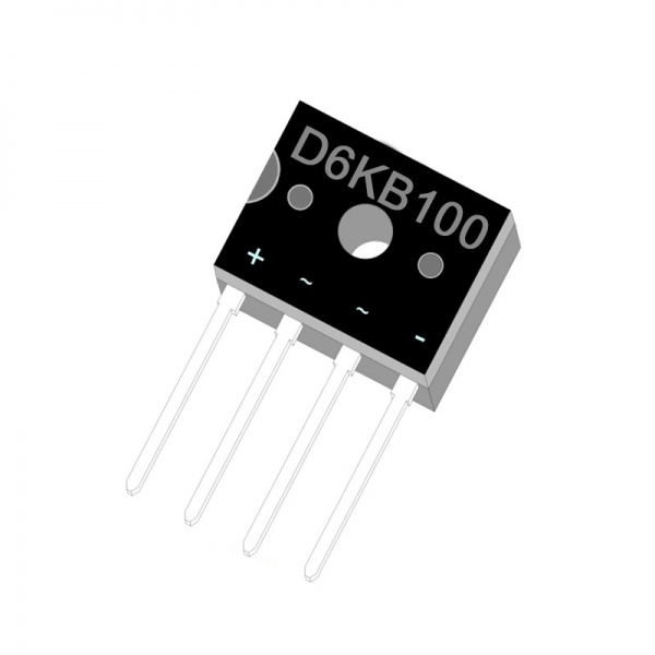 D6KB05~D6KB100 D3K Single Phase 6.0Amp Glass passivated Bridge Rectifiers