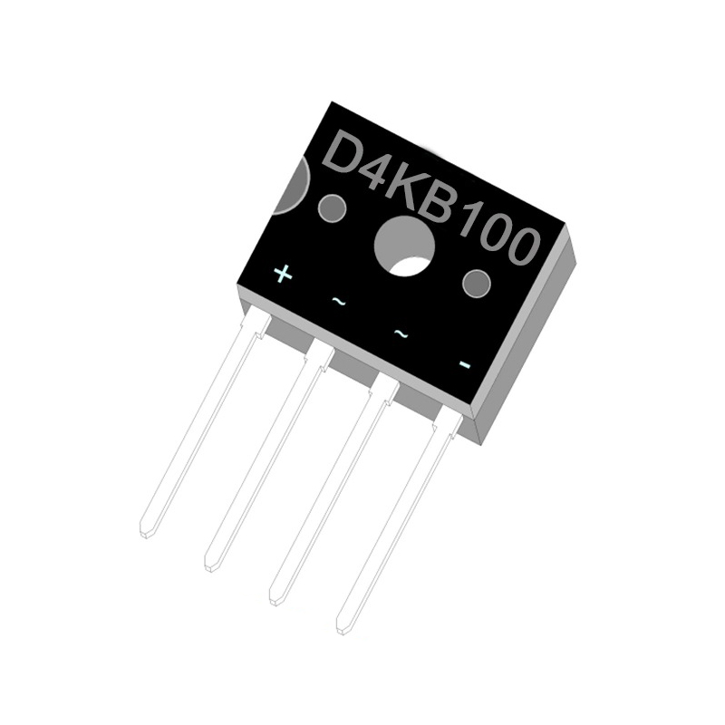 D4KB05~D4KB100 D3K Single Phase 4.0Amp Glass passivated Bridge Rectifiers