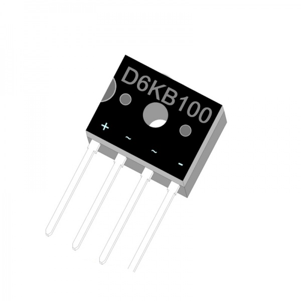 D6KB100  Single Phase 6.0Amp Glass passivated Bridge Rectifiers