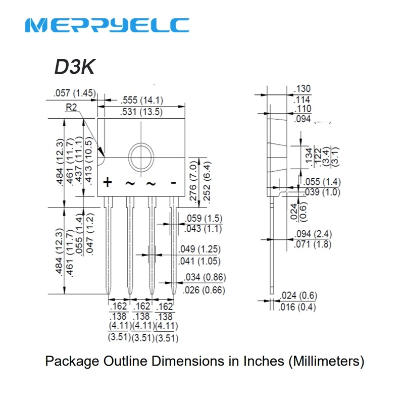 D6KB10 6A1000V D3KBridge D6KB8 Bridge Rectifier