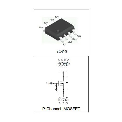 30V/-14.5A Ru30L15h P-Channel Advanced Power Mosfet