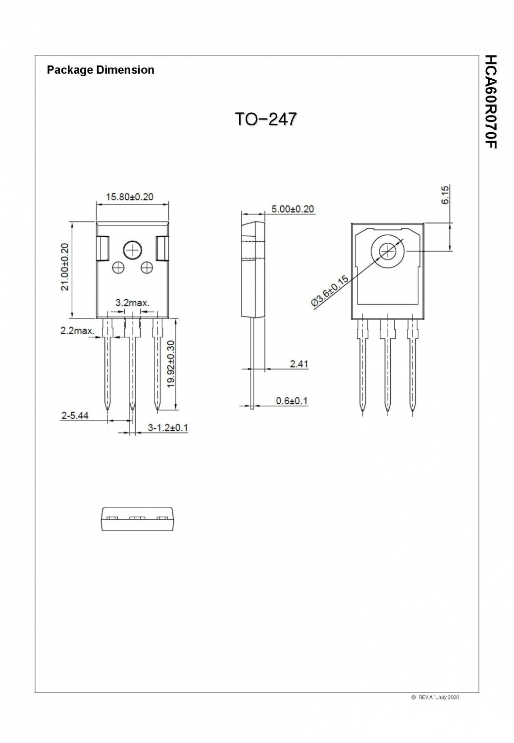 Hca60r070f 600V N-Channel Super Junction Mosfet