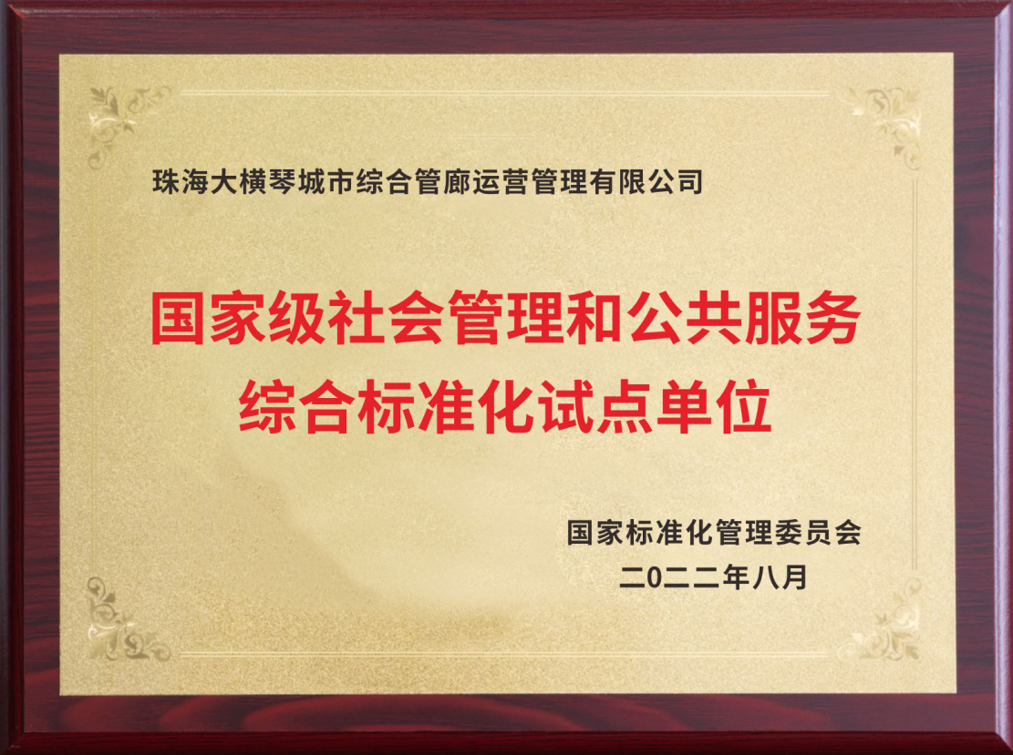 国家级社会管理和公共服务综合标准化试点单位