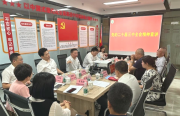 【党支部工作】市委社会工作部部长何奕飞调研深圳市半导体产业发展促进会并宣讲党的二十届三中全会精神
