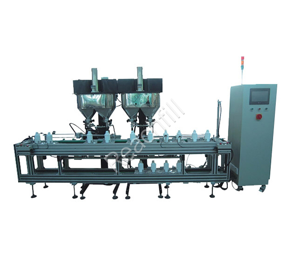 WQ-AL4000 four head automatic powder filling production line