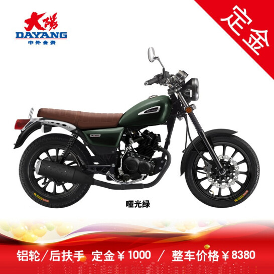 【定金】大阳天典DY150-8N复古车150cc电喷摩托车 前碟后鼓
