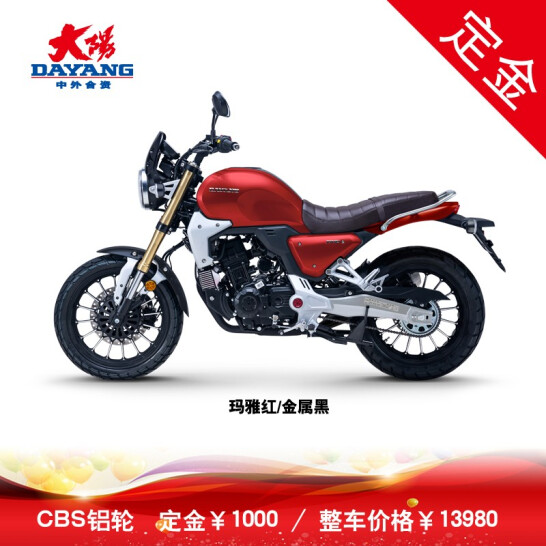 【定金】大阳天昴DY200-8复古车200cc水冷电喷摩托车