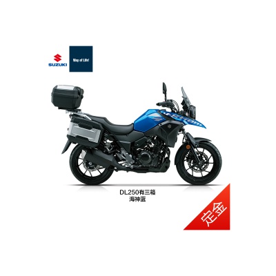 [定金]豪爵铃木 DL250-A/C ABS 摩托车 250cc双缸旅行车 国四电喷摩托车 标配三箱