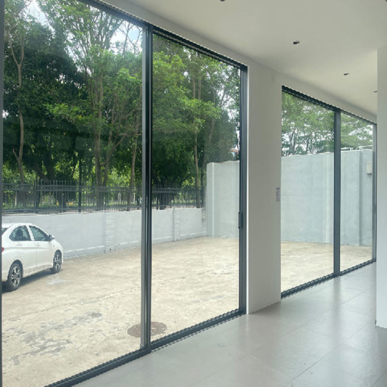 T70 Minimalist concealed sash panoramic sliding door serie