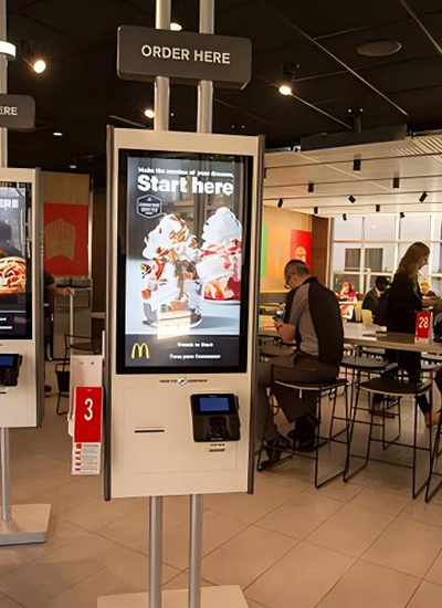 Retail store multitouch advertising machine