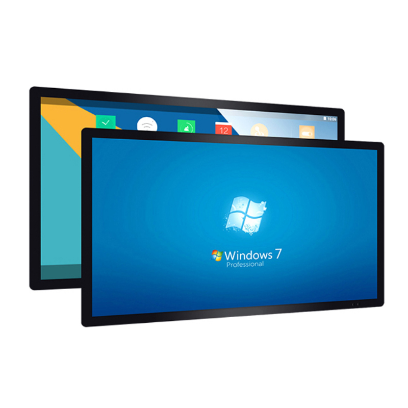 Wall mounted wifi Windows Android all in one touch screen digital signage supermarket advertising display