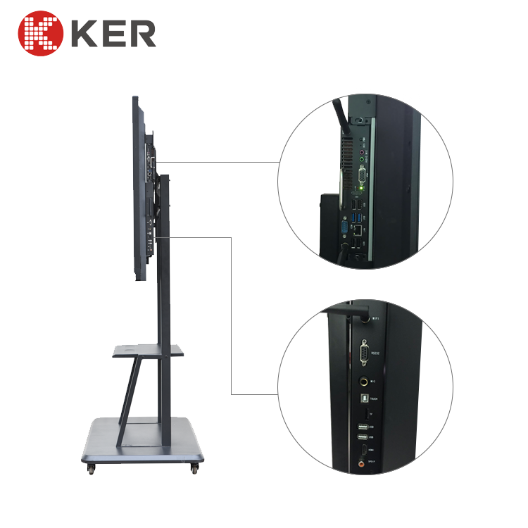 50 inch High Brightness LCD LED industrial touch screen monitor interactive display