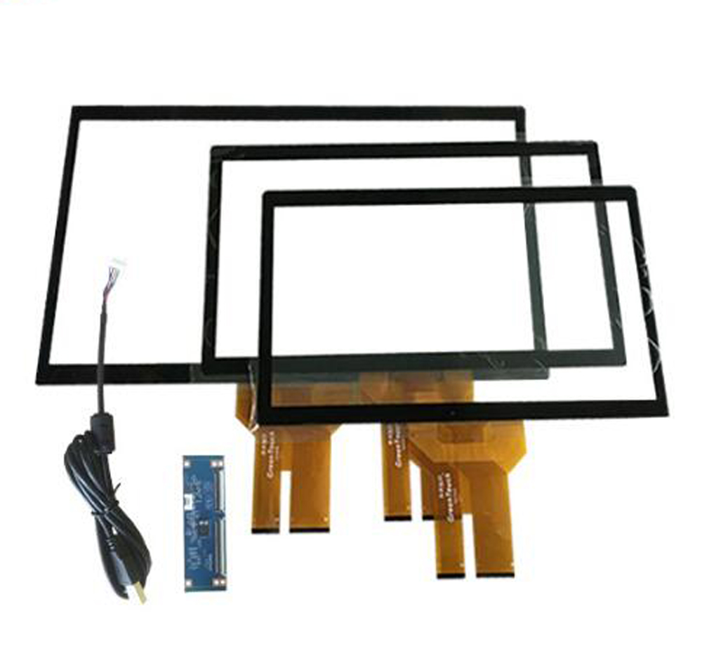 Customize different sizes 17 19 21.5 27 32 43 55 65 inch PCAP projected capacitive touch panels for computer and kiosk