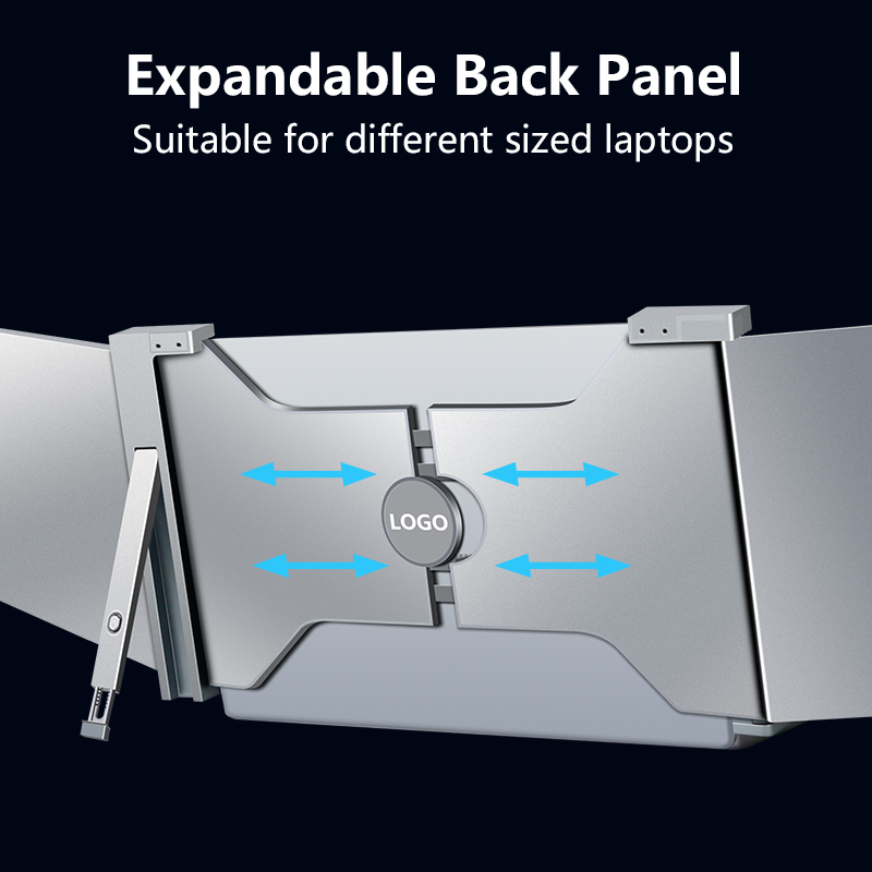 USB C HDR 1080P IPS portable 15.4 inch laptop triple screen laptop screen extender