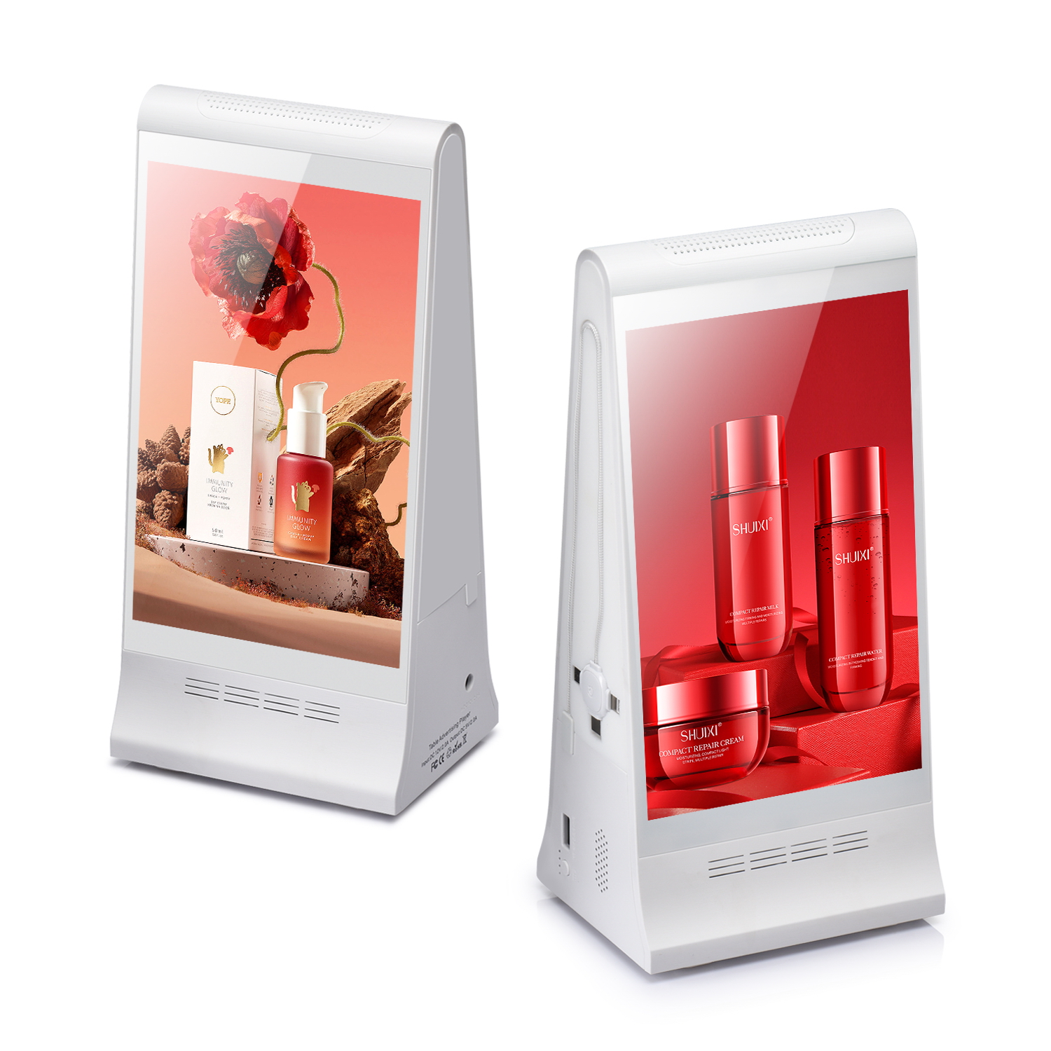 Electronic Products 2024 WeAds CMS Tabletop Advertising Display Restaurant Call System Table Menu Display