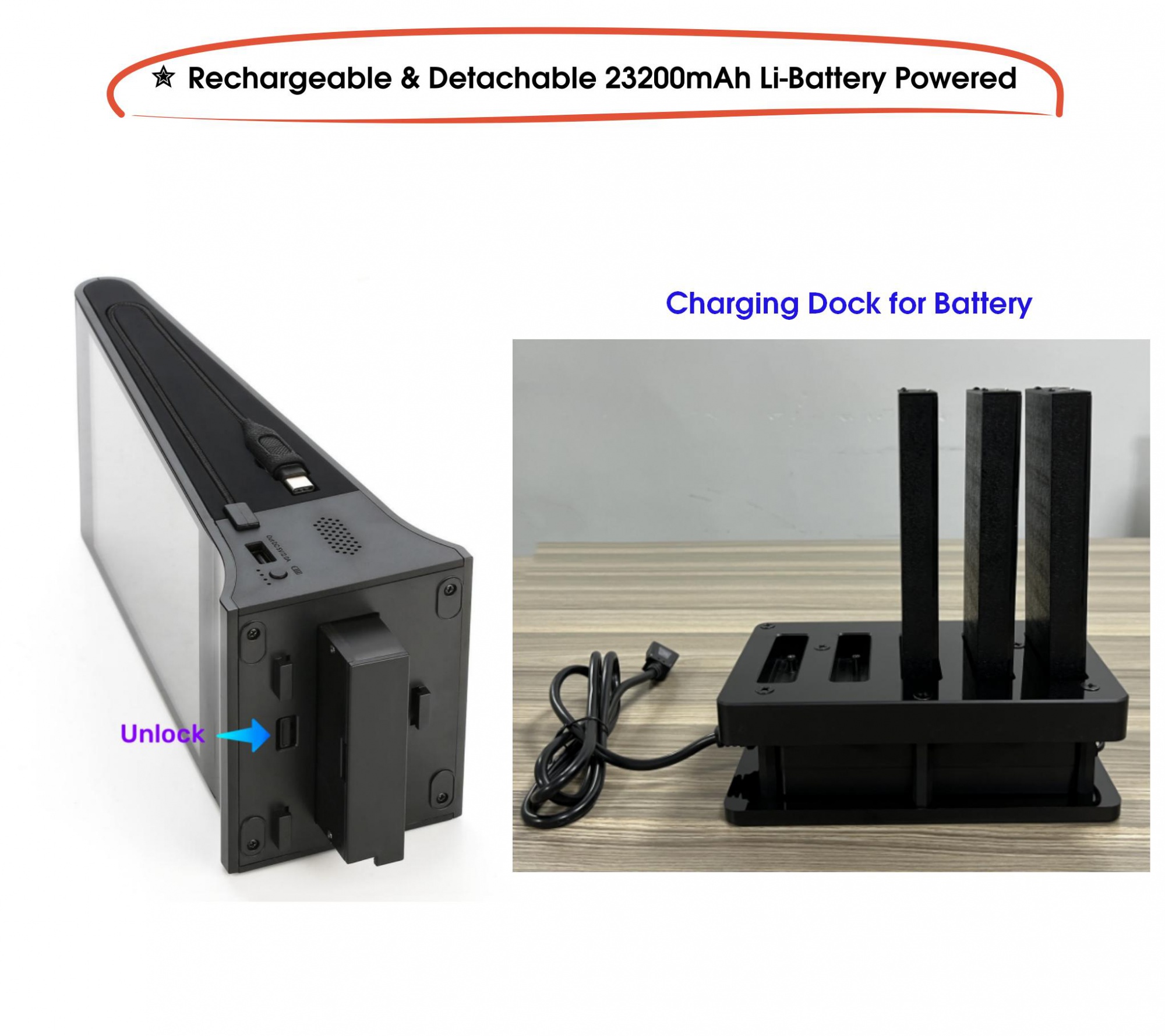 Electronic Products 2024 WeAds CMS Tabletop Advertising Display Restaurant Call System Table Menu Display