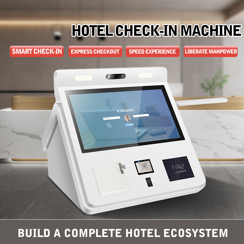 Digital Touch Screen Document Printing Hotel Terminal Multifunction Self Service Kiosk