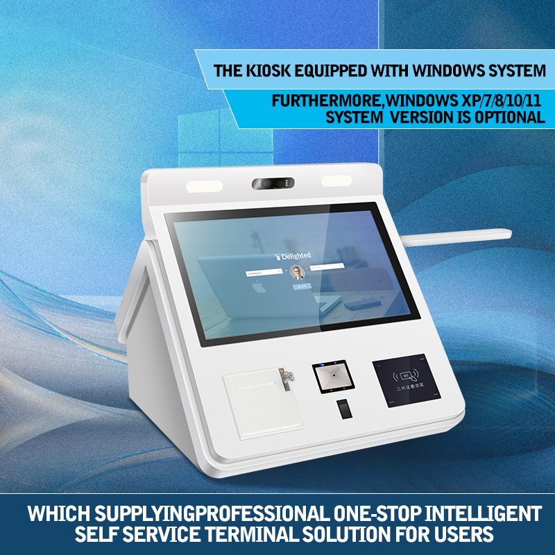 Digital Touch Screen Document Printing Hotel Terminal Multifunction Self Service Kiosk