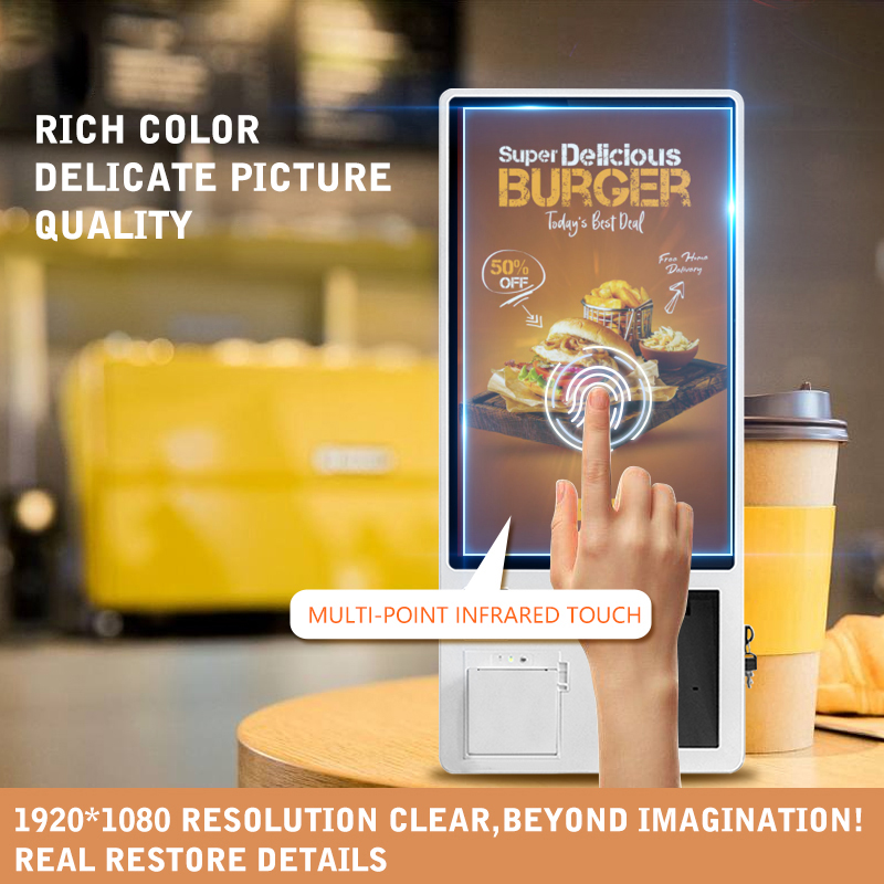 32 Inch Manufacturer Wall Mount Pos System Pay Self Service Payment Self Service Order Kiosk