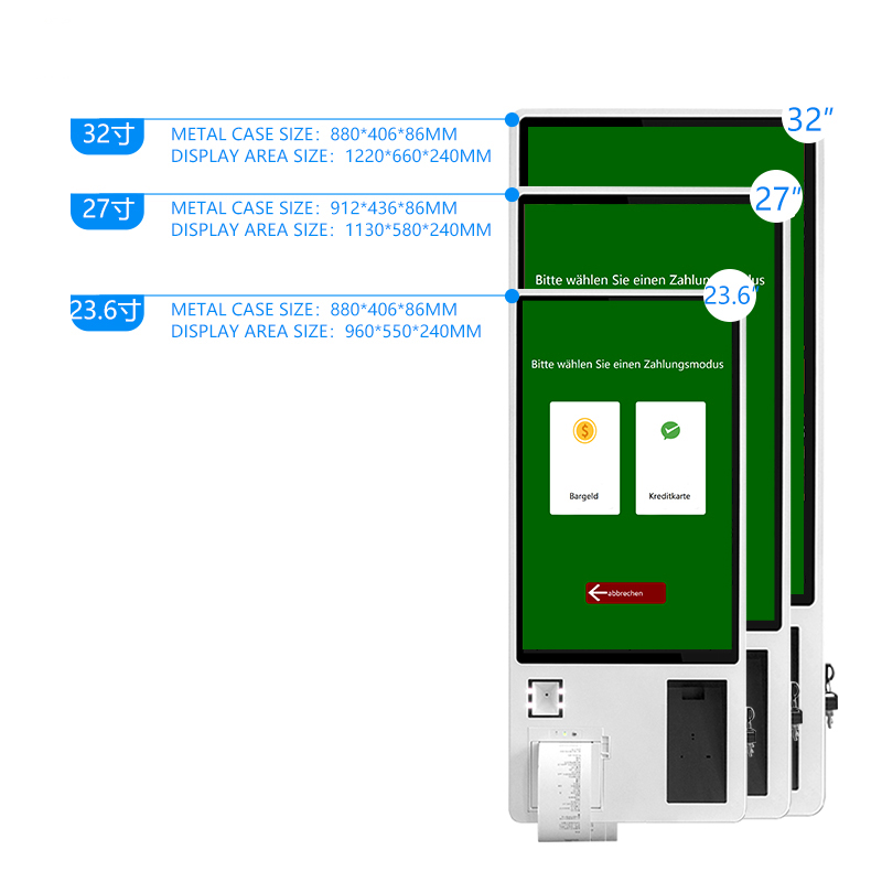 32 Inch Manufacturer Wall Mount Pos System Pay Self Service Payment Self Service Order Kiosk