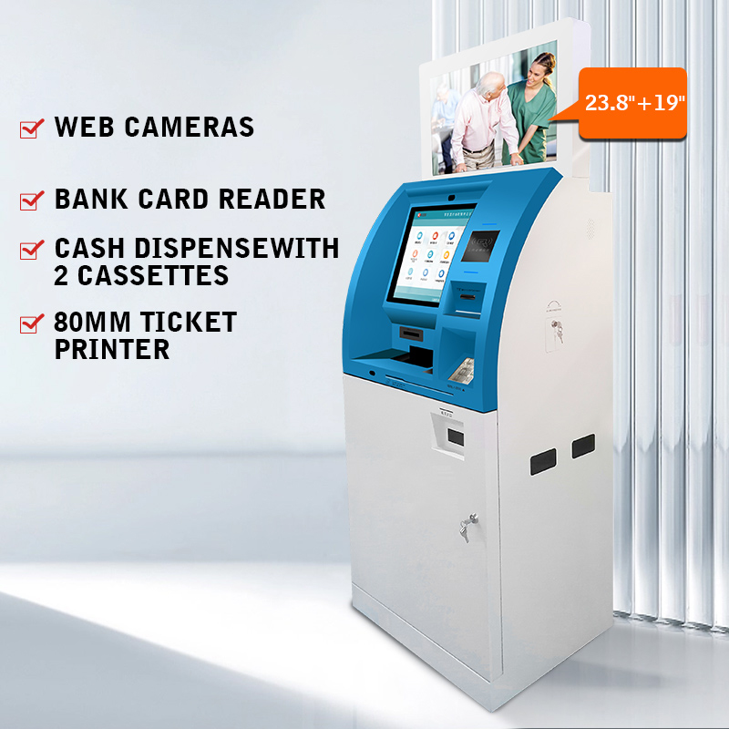 Cash Deposit / Acceptor Payment Indoor Cash Machine Kiosk Self Service Terminal
