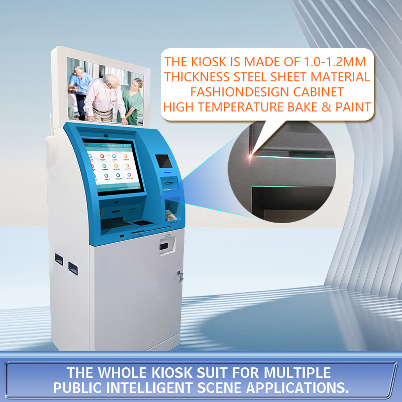 Cash Deposit / Acceptor Payment Indoor Cash Machine Kiosk Self Service Terminal