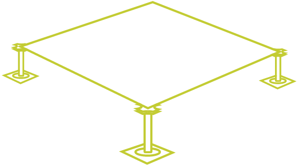 Anti-static raised floor