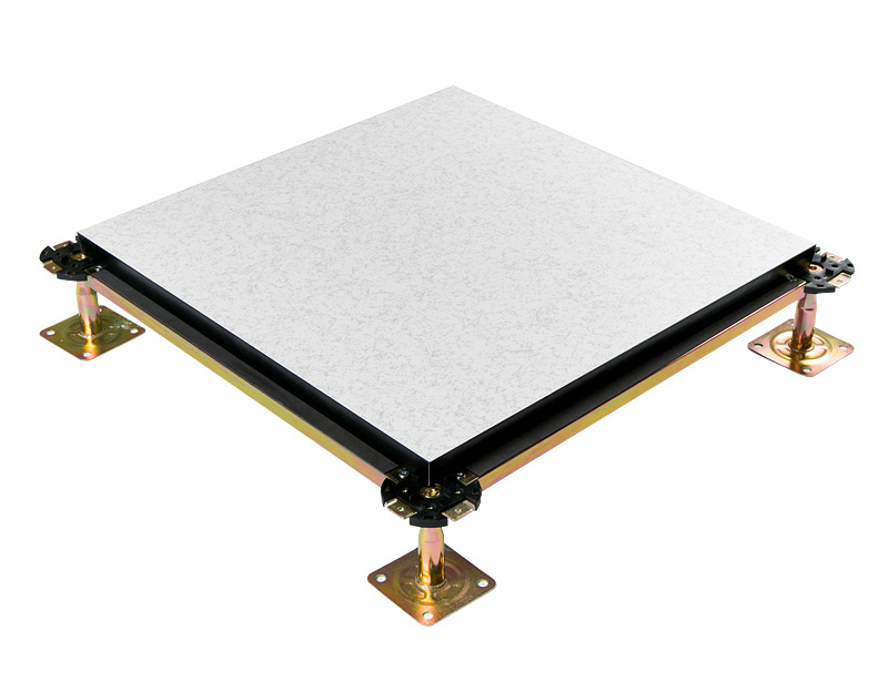 Calcium sulfate anti-static floor with HPL finish
