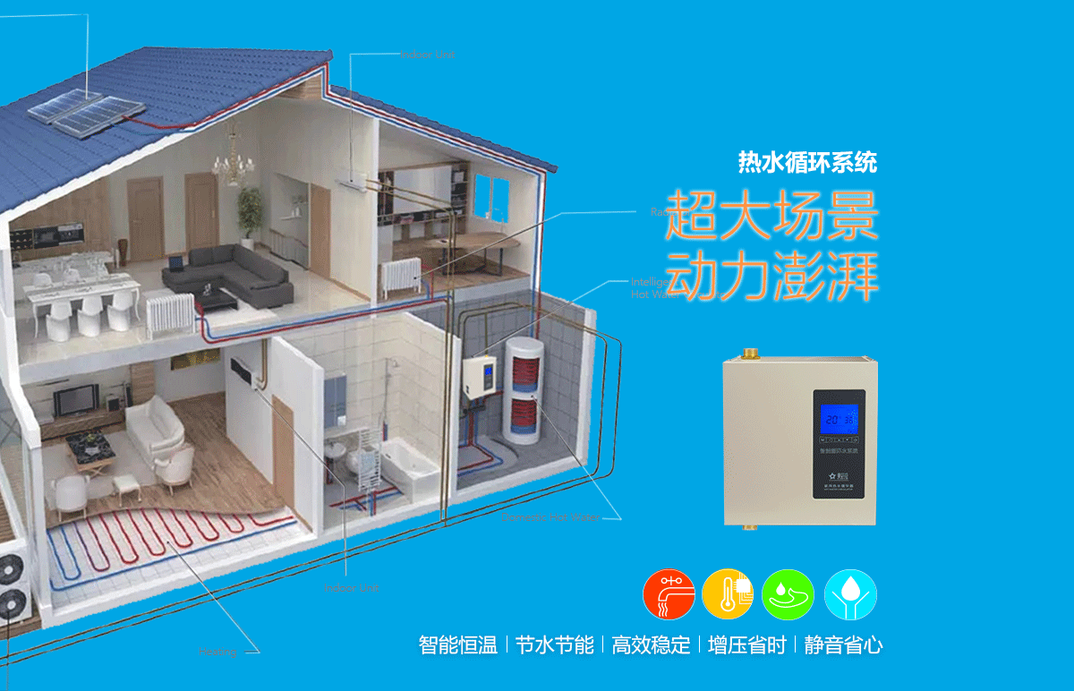 家用智能中央热水系统在中国大陆...