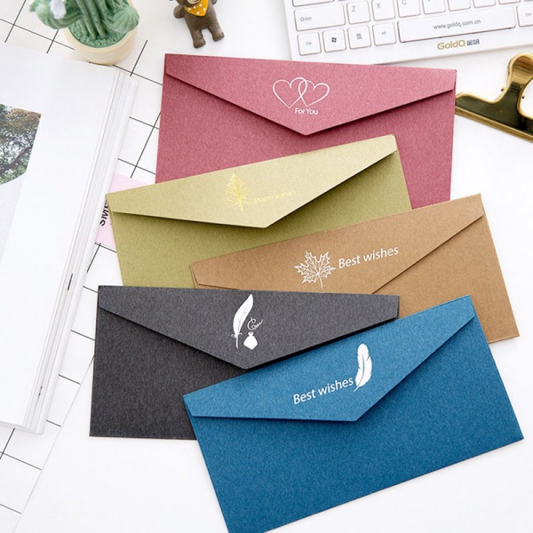 Custom Premium Metallic Envelopes Wholesale for Greeting Card Business Card