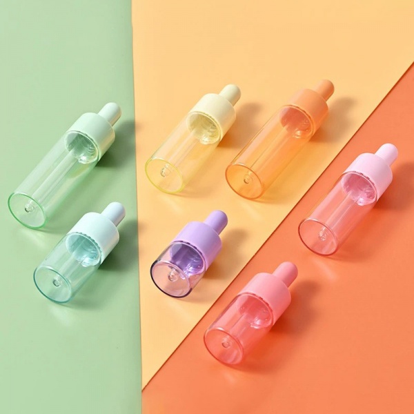 Small Glass Bottles Essential Oil Dropper Vials 5ML 10ML 15ML 20ML Red Pink Purple Green Blue Yellow Orange