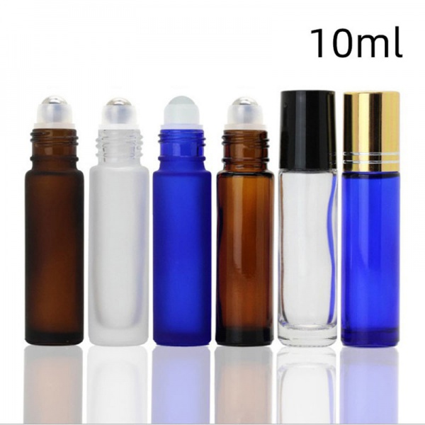 Best Selling 10ML Glass Roller Bottles Amber Clear Cobalt Blue Frosted