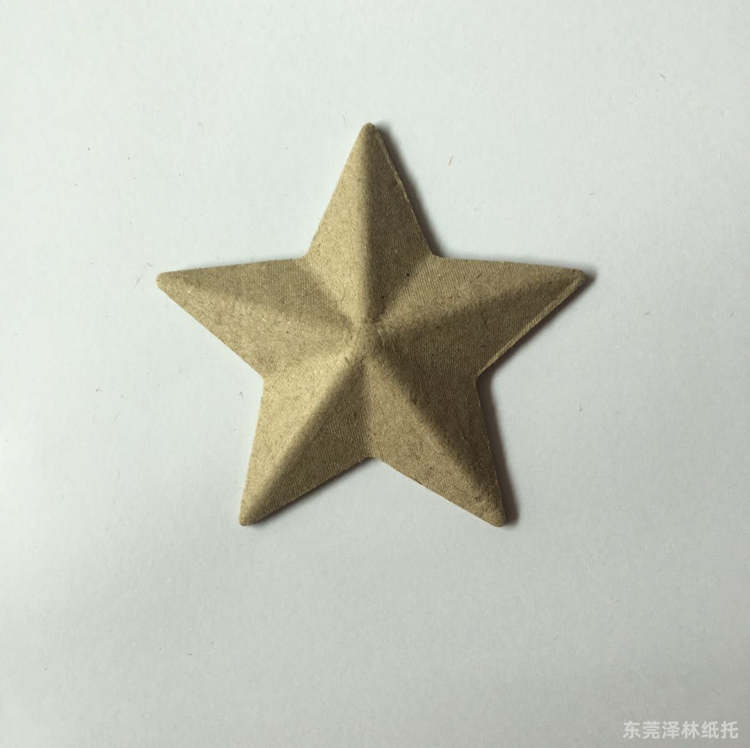 东莞工厂批发  纸浆五角星爱心  现模可生产