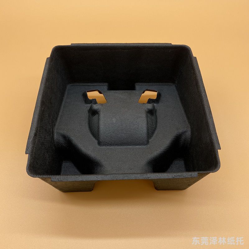 湿压黑色纸托耳机纸托