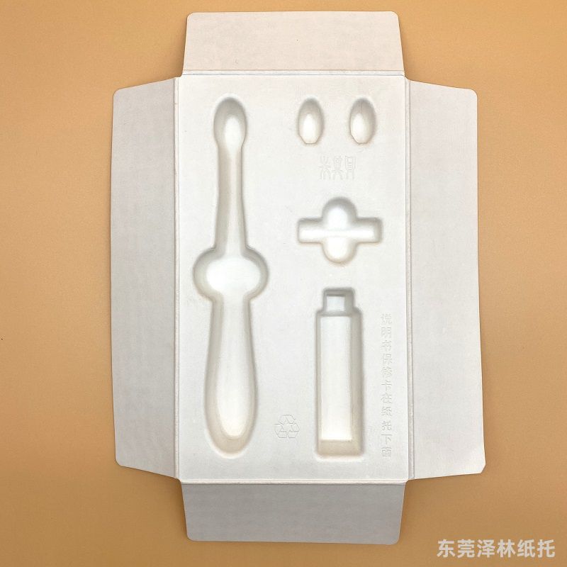 湿压甘蔗浆白色纸托