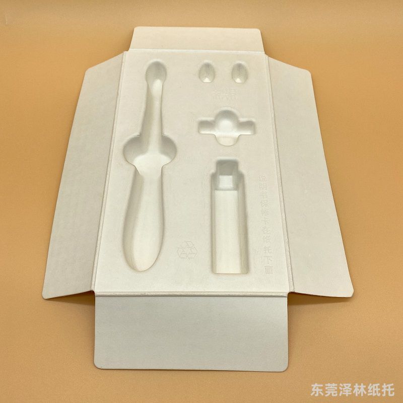 湿压甘蔗浆白色纸托