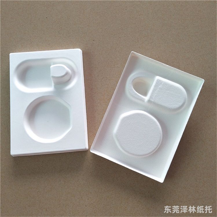 湿压甘蔗浆白色纸托