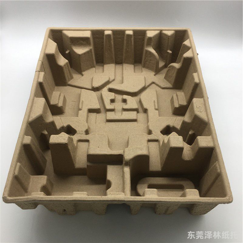 干压黄浆扫地机器人纸托