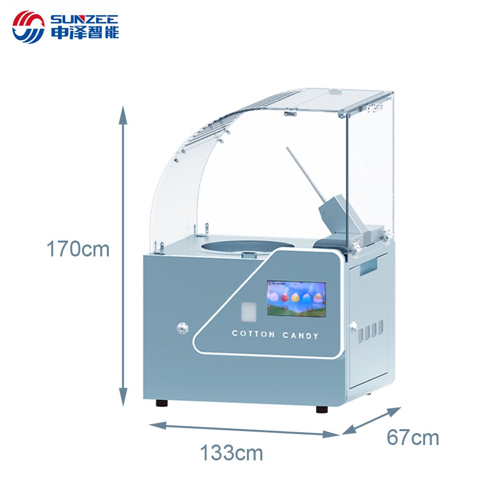 Small Business Cotton Candy Vending Machine Semi Automatic MG221