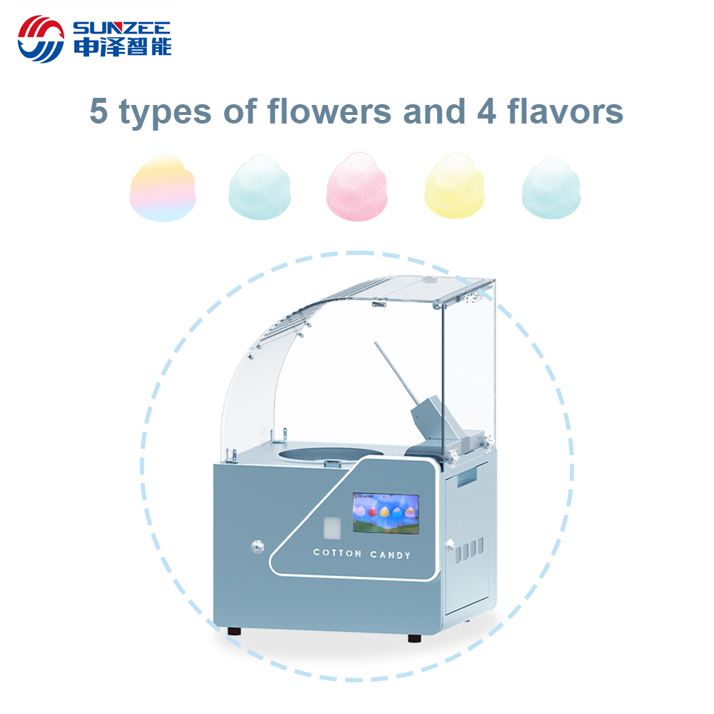 Small Business Cotton Candy Vending Machine Semi Automatic MG221
