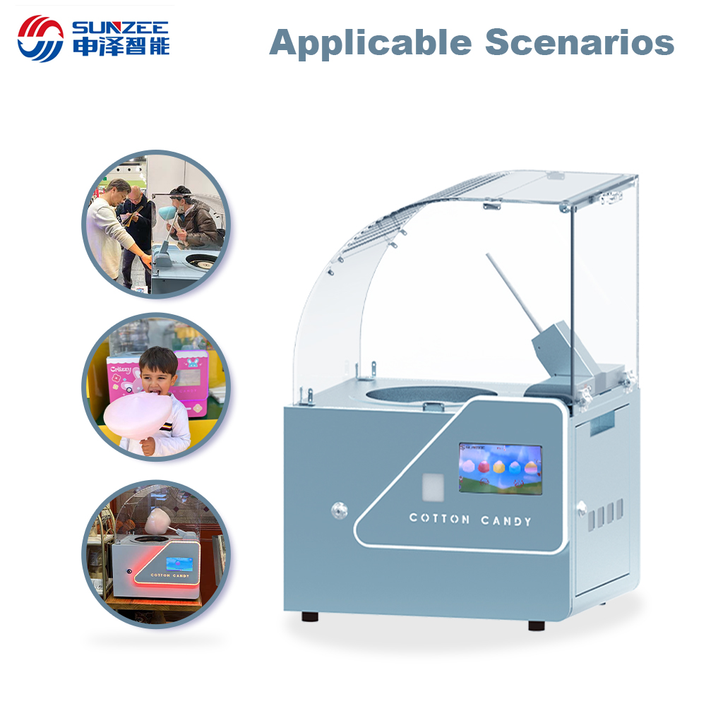 Small Business Cotton Candy Vending Machine Semi Automatic MG221