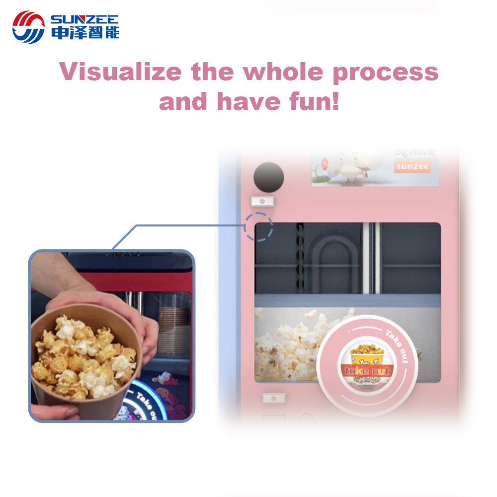 Fully Automatic Popcorn Vending Machine Manufacture Automatic Pop Corn Popcorn Vending Machine Mall