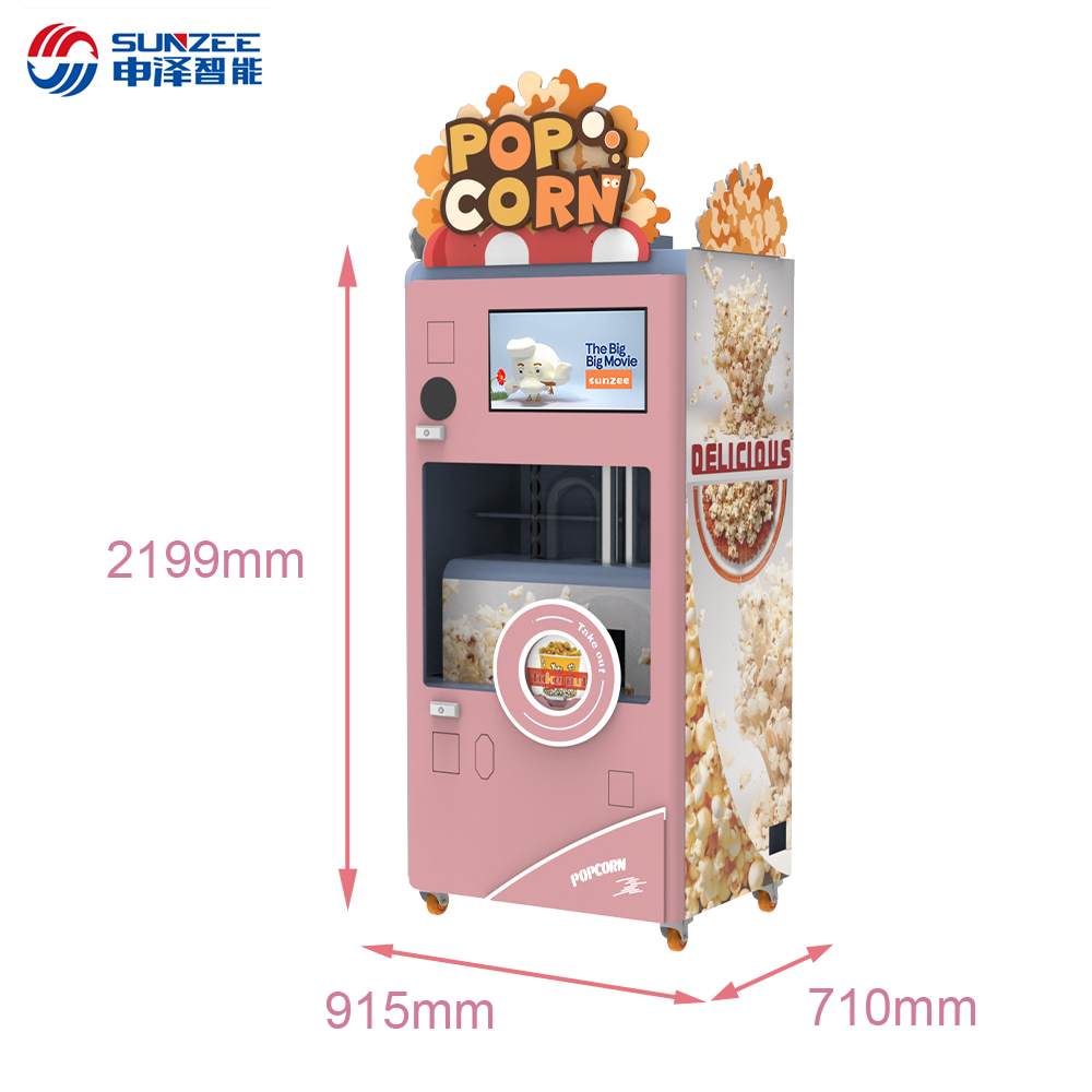 Fully Automatic Popcorn Vending Machine Manufacture Automatic Pop Corn Popcorn Vending Machine Mall